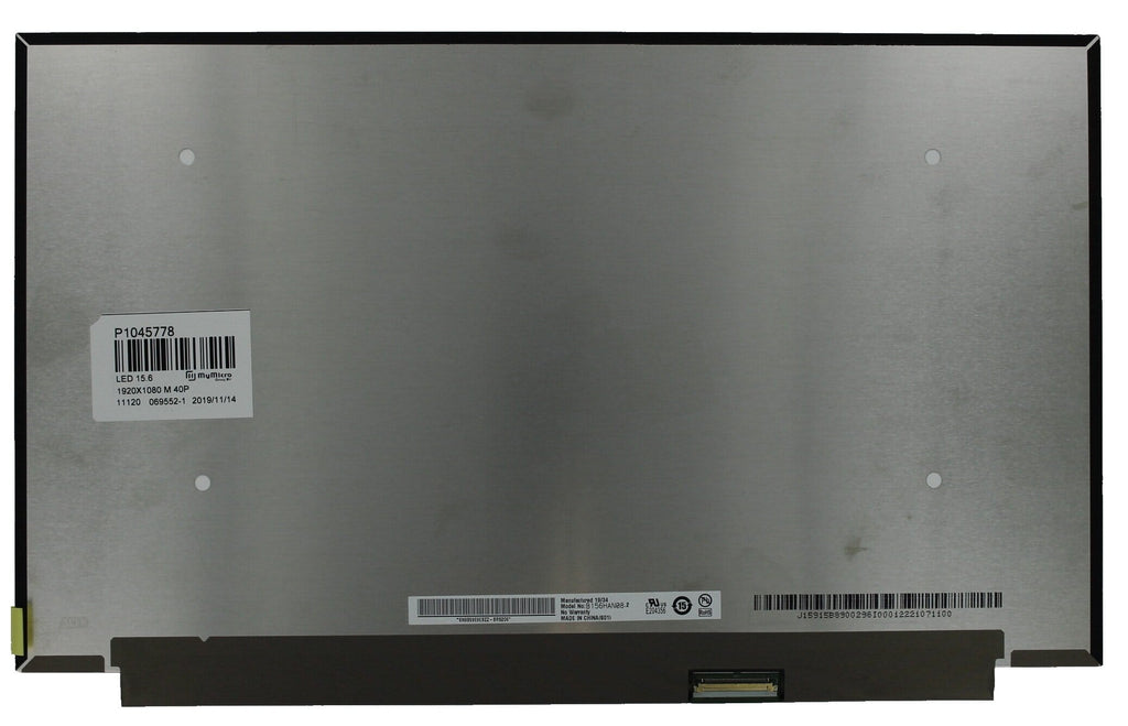 15.6 inch lcd scherm 1920x1080 mat 40pin, ips, 144hz