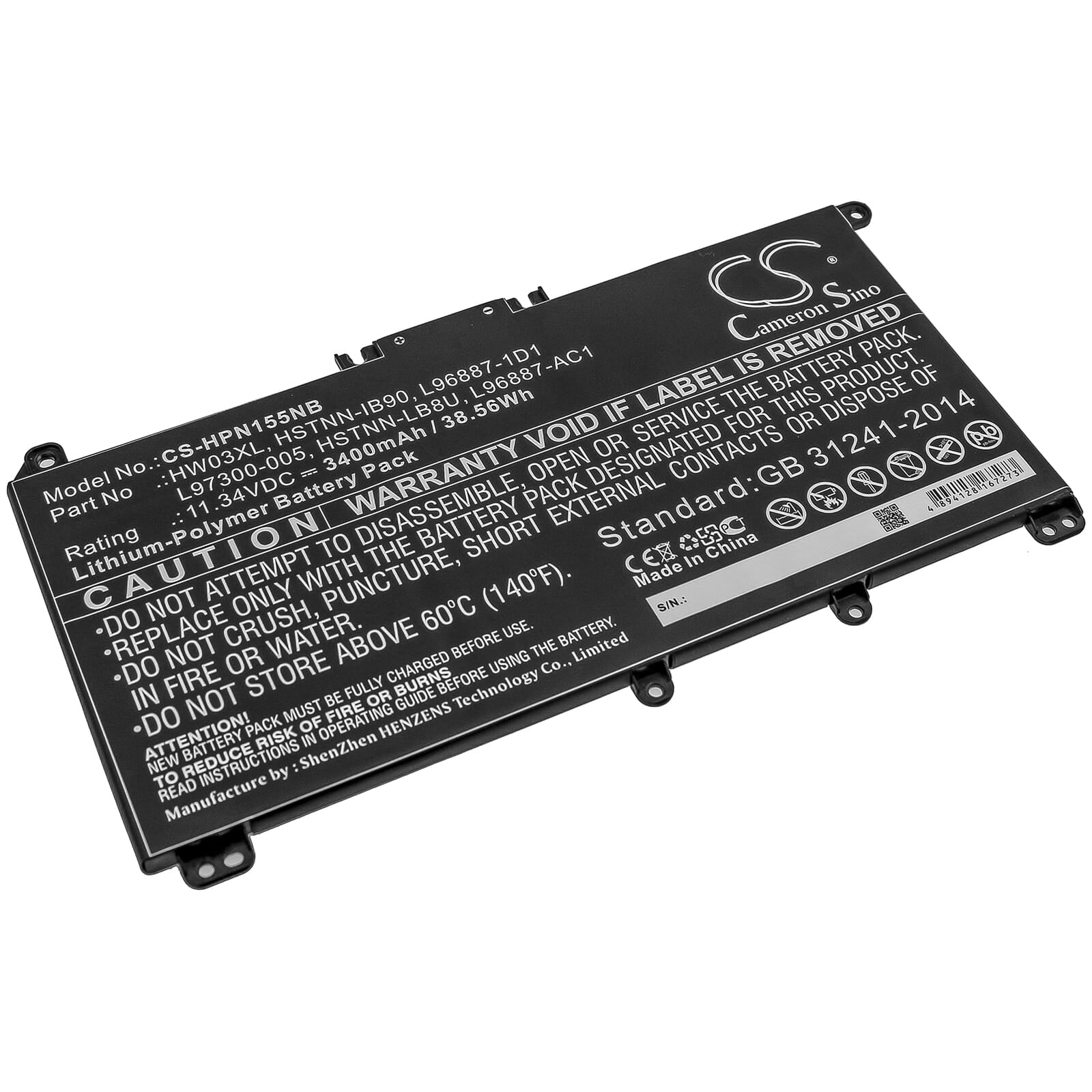 Laptop accu 3400mah