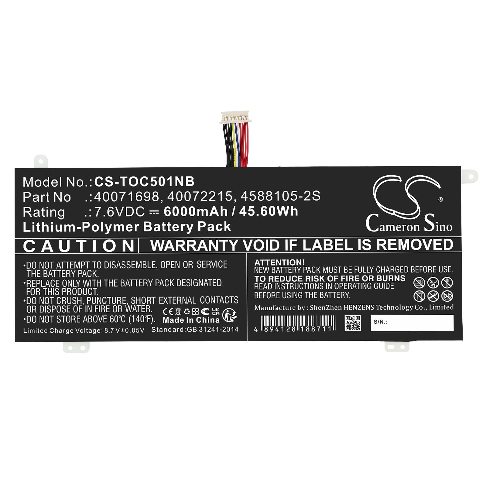 Laptop accu 6000mah