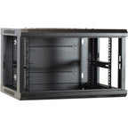 Dsi 6u wandkast met glazen deur - ds6406 server rack (zwart, 600 x 450 x 368mm)