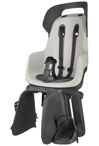 kinderzitje achter Bobike Maxi Go dragerbevestiging creme