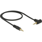 Delock 3,5 mm male > 3.5 mm male kabel (zwart, 1 meter)