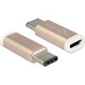 Delock adapter usb 2.0 c > micro-usb b (koper, 65677)