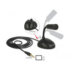 Delock condensator microfoon (zwart)