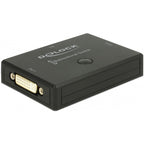 Delock dvi 2 - 1 switch bidirectional 4k 30 hz dvi switch (zwart)
