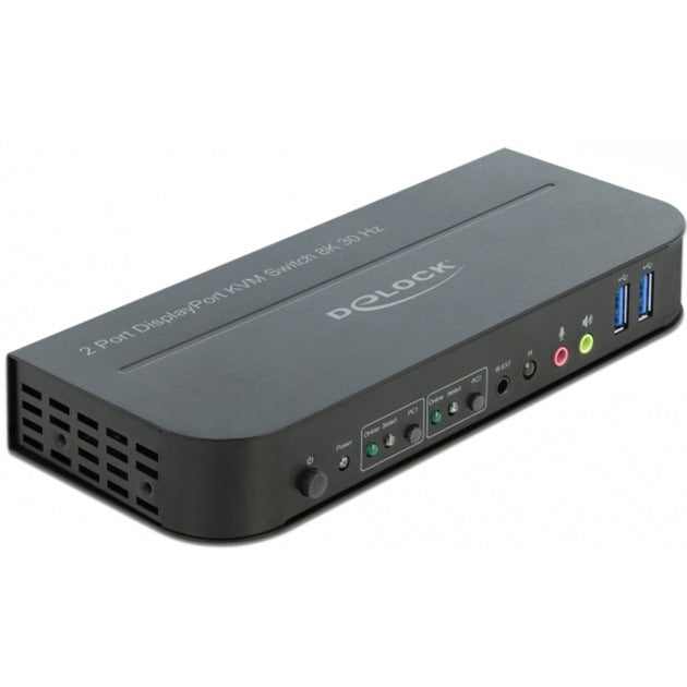 Delock displayport 1.4 kvm switch 8k 30hz met usb 3.0 en audio kvm-switch