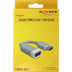 Delock hdmi a > vga adapter (grijs, 0,15 meter)