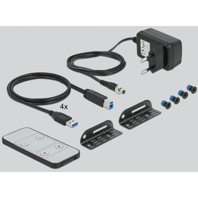 DeLOCK HDMI KVM-switch 4K 60 Hz met USB en audio
