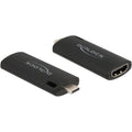 delock hdmi video capture stick usb-c adapter (zwart)