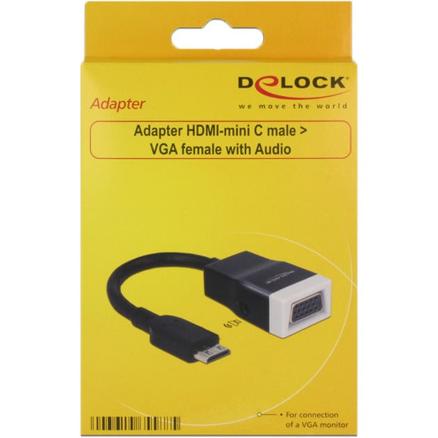 Delock hdmi-mini c > vga adapter (0,15 meter)