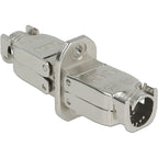 Delock koppeling voor netwerkkabel cat.6a stp (zilver)
