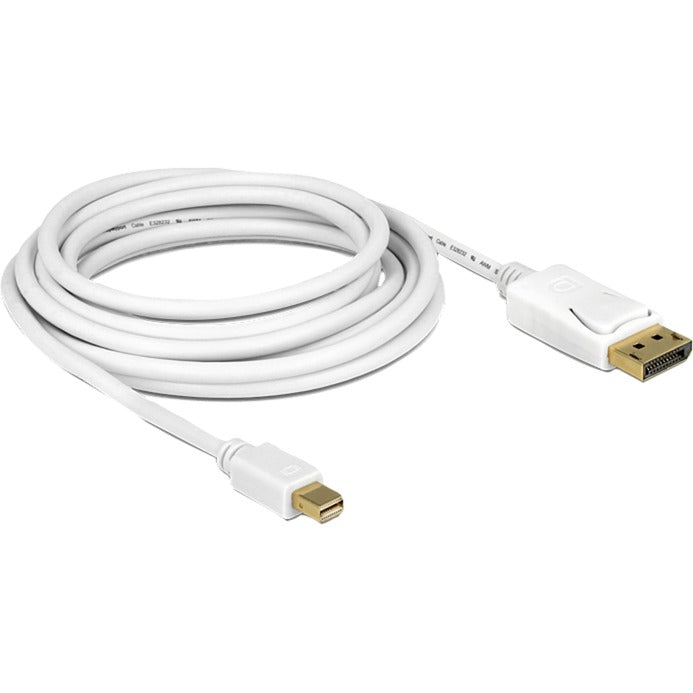Delock mini displayport > displayport adapter (wit, 5 meter)