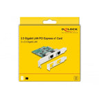 Delock pci express x1 card to 2 x rj45 2.5 gigabit lan rtl8125 netwerkadapter