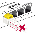 Delock patchkabel rj-45 secure met cat.6a (wit, 85332, 2 meter)