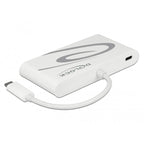 Delock usb-c 3.1 > hdmi + vga + lan + usb adapter (wit, 0,14 meter, 4k 30 hz)