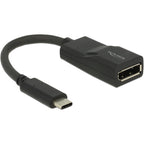 Delock usb-c > displayport adapter (zwart, dp alt mode, 4k 60 hz)