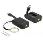Delock usb-c > mini-displayport adapter sleutelhanger (zwart, 4k 60hz)