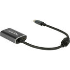 Delock usb-c (male) > hdmi (female) adapter (donkergrijs, 0,2 meter, 4k 60hz)