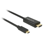 Delock usb-c (male) > hdmi (male) (dp alt mode) kabel (zwart, 3 meter, 4k 30 hz)