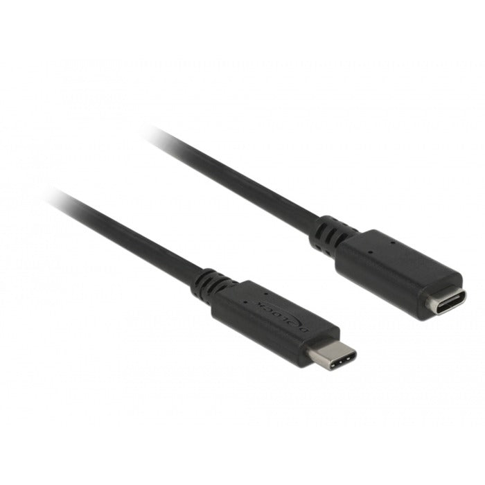 Delock usb-c verlengkabel (zwart, 2 meter)