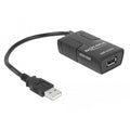 Delock usb isolator met 5 kv isolation adapter (zwart)