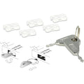 Delock usb port blocker voor usb-a female insteekslot (wit zilver)