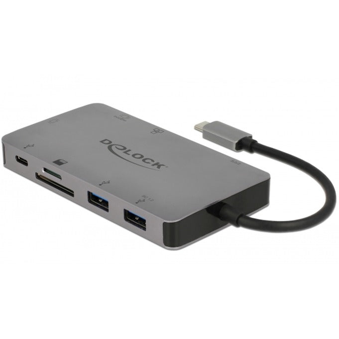 Delock usb type-c dockingstation 4k (zilver)