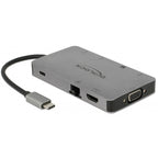 Delock usb type-c dockingstation 4k (zilver)