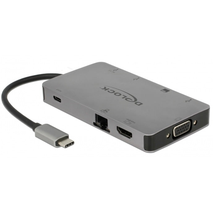 Delock usb type-c dockingstation 4k (zilver)
