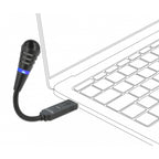 Delock usb zwanenhalsmicrofoon met mute knop (zwart)