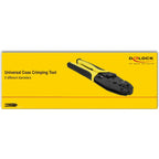 Delock universele coax krimptang (zwart geel, 6 diameters)