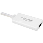 Delock vga + audio > hdmi adapter (wit, 0,25 meter)
