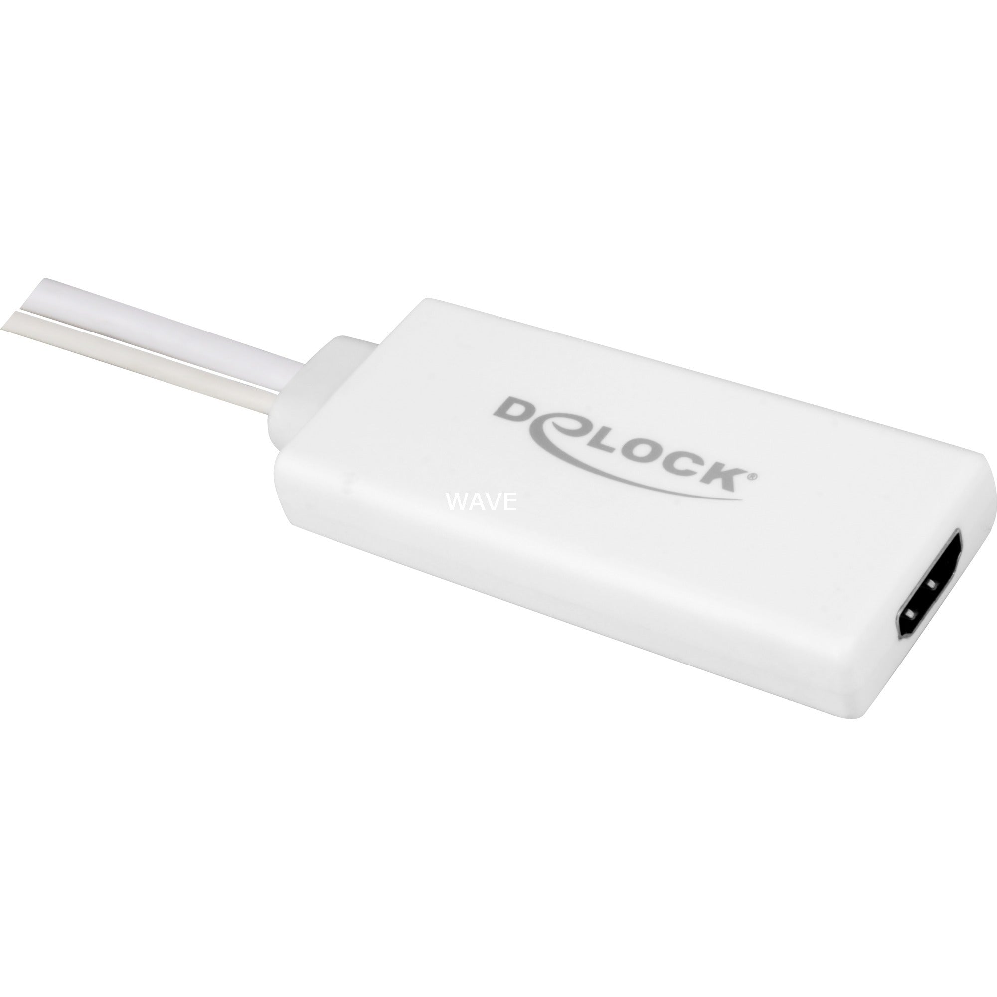 Delock vga + audio > hdmi adapter (wit, 0,25 meter)
