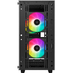 Deepcool cc360 argb mini tower behuizing (zwart | 2x usb-a | rgb | window)