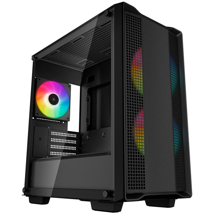 Deepcool cc360 argb mini tower behuizing (zwart | 2x usb-a | rgb | window)