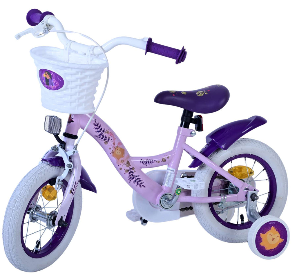 Volare disney wish kinderfiets - meisjes - 12 inch - paars