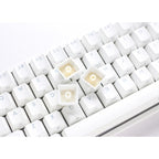 Ducky one 2 pro mini white classic, gaming toetsenbord (wit, us lay-out, cherry mx brown, rgb led, double-shot pbt, quack mechanics, 60%)