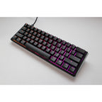 Ducky one 3 classic mini, toetsenbord (zwart wit, us lay-out, cherry mx brown, rgb led, double-shot pbt, hot-swappable, quack mechanics, 60%)