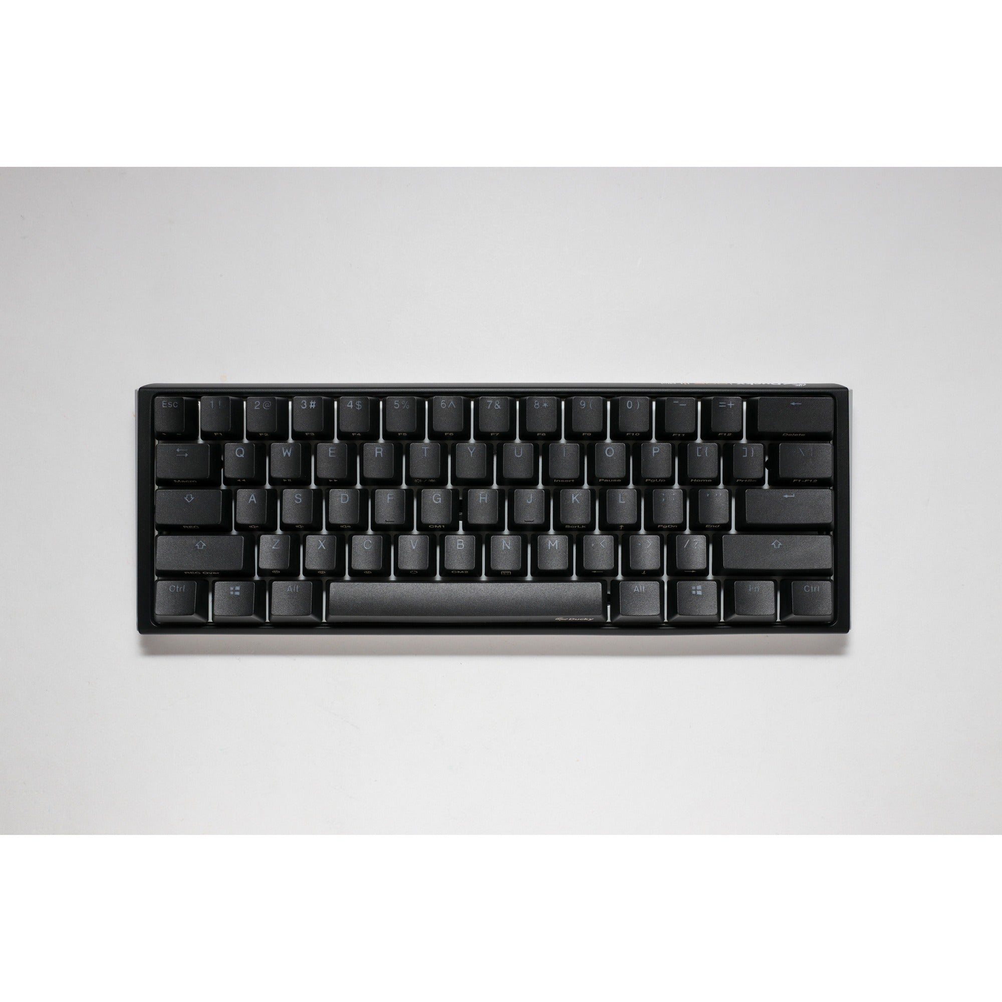 Ducky one 3 classic mini, toetsenbord (zwart wit, us lay-out, cherry mx silent red, rgb led, double-shot pbt, hot-swappable, quack mechanics, 60%)