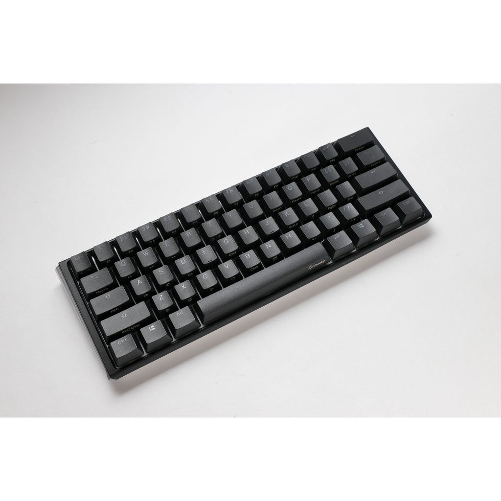 Ducky one 3 classic mini, toetsenbord (zwart wit, us lay-out, cherry mx silent red, rgb led, double-shot pbt, hot-swappable, quack mechanics, 60%)