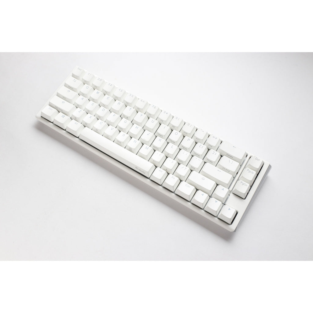 Ducky one 3 classic pure white sf, toetsenbord (wit, us lay-out, cherry mx brown, rgb led, double-shot pbt, hot-swappable, quack mechanics, 65%)