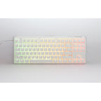 ducky one 3 classic pure white tkl, toetsenbord (wit, us lay-out, cherry mx speed silver, rgb led, double-shot pbt, hot-swappable, quack mechanics, 80%)
