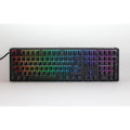 Ducky one 3 classic, toetsenbord (zwart wit, us lay-out, cherry mx blue, rgb led, double-shot pbt, hot-swappable, quack mechanics)