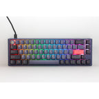 Ducky one 3 cosmic blue sf, toetsenbord (donkerblauw, us lay-out, cherry mx brown, rgb led, double-shot pbt, hot-swappable, quack mechanics, 65%)