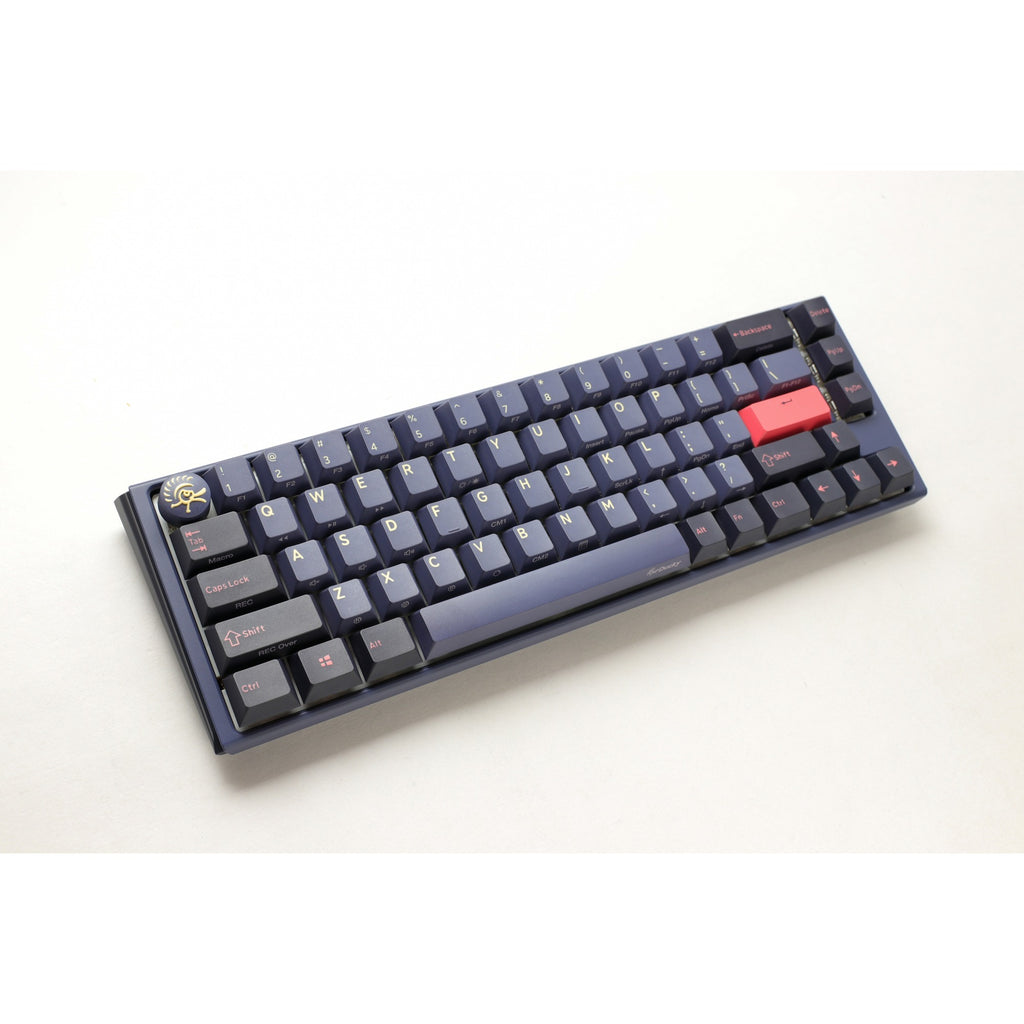 Ducky one 3 cosmic blue sf, toetsenbord (donkerblauw, us lay-out, cherry mx red, rgb led, double-shot pbt, hot-swappable, quack mechanics, 65%)