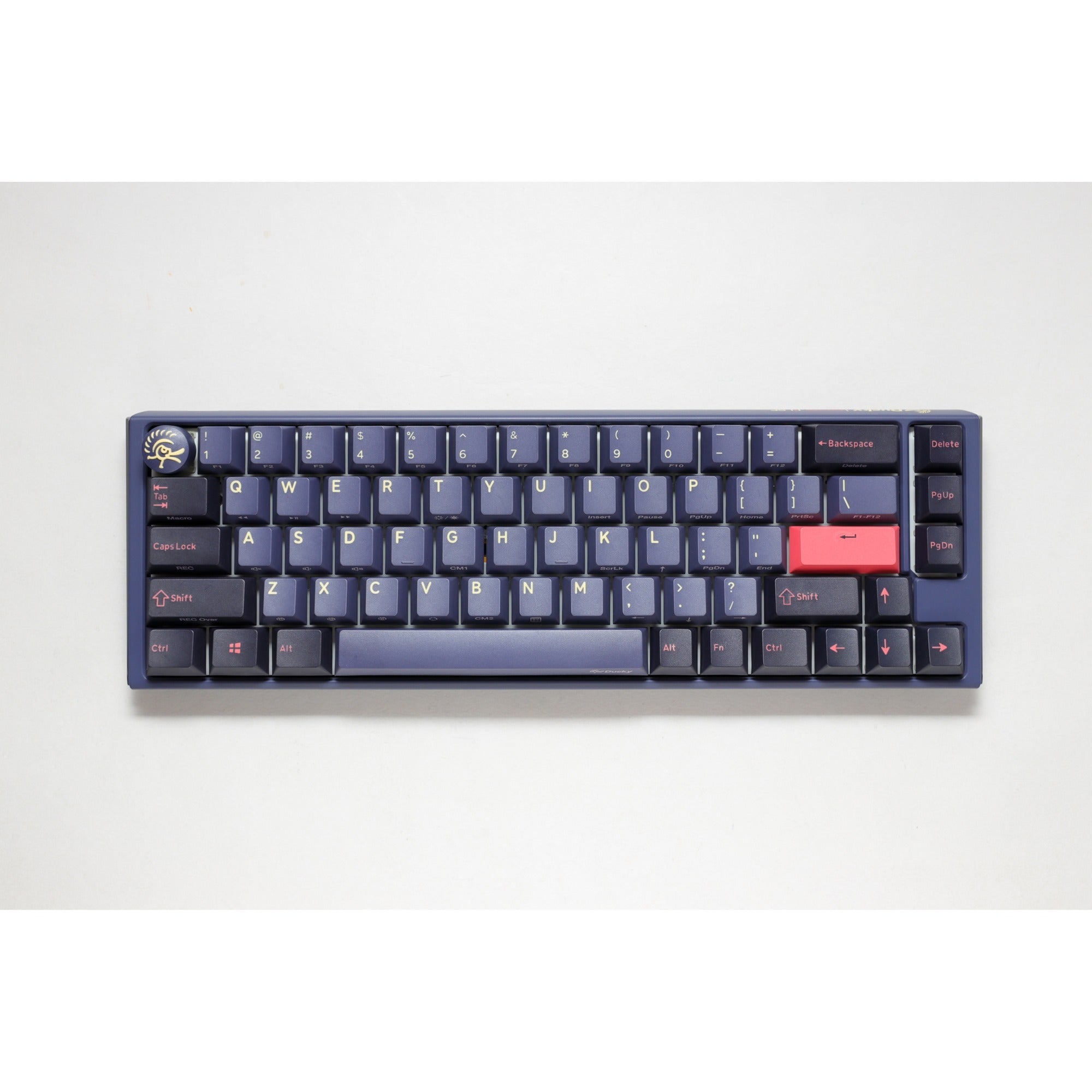 Ducky one 3 cosmic blue sf, toetsenbord (donkerblauw, us lay-out, cherry mx speed silver, rgb led, double-shot pbt, hot-swappable, quack mechanics, 65%)