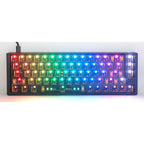 Ducky one 3 sf ansi layout barebone, toetsenbord (zwart zwart, us lay-out, 65%, rgb leds, hot swap, barebone)