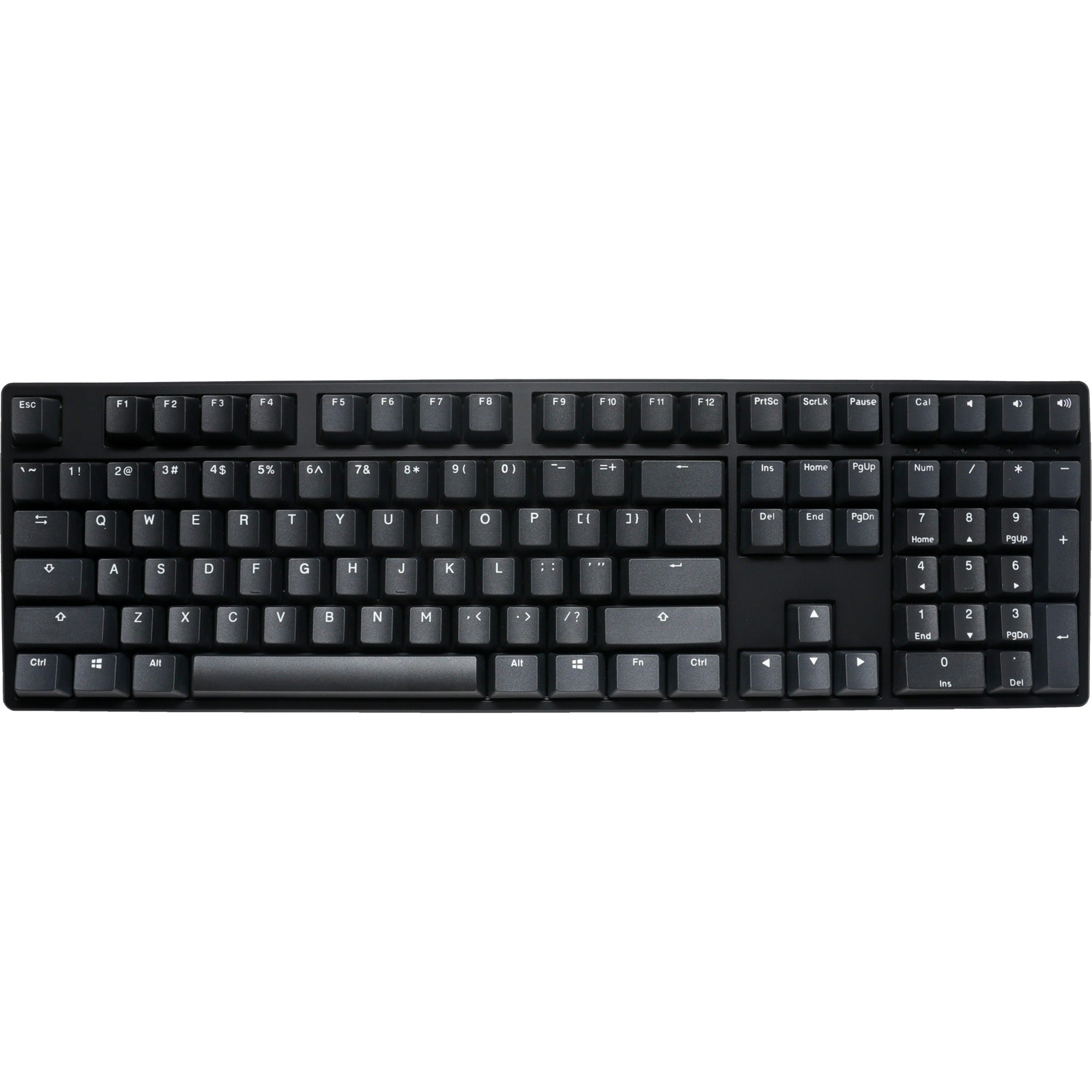 Ducky origin phantom black, toetsenbord (zwart, us lay-out, cherry mx red, hot swap, pbt double-shot keycaps)