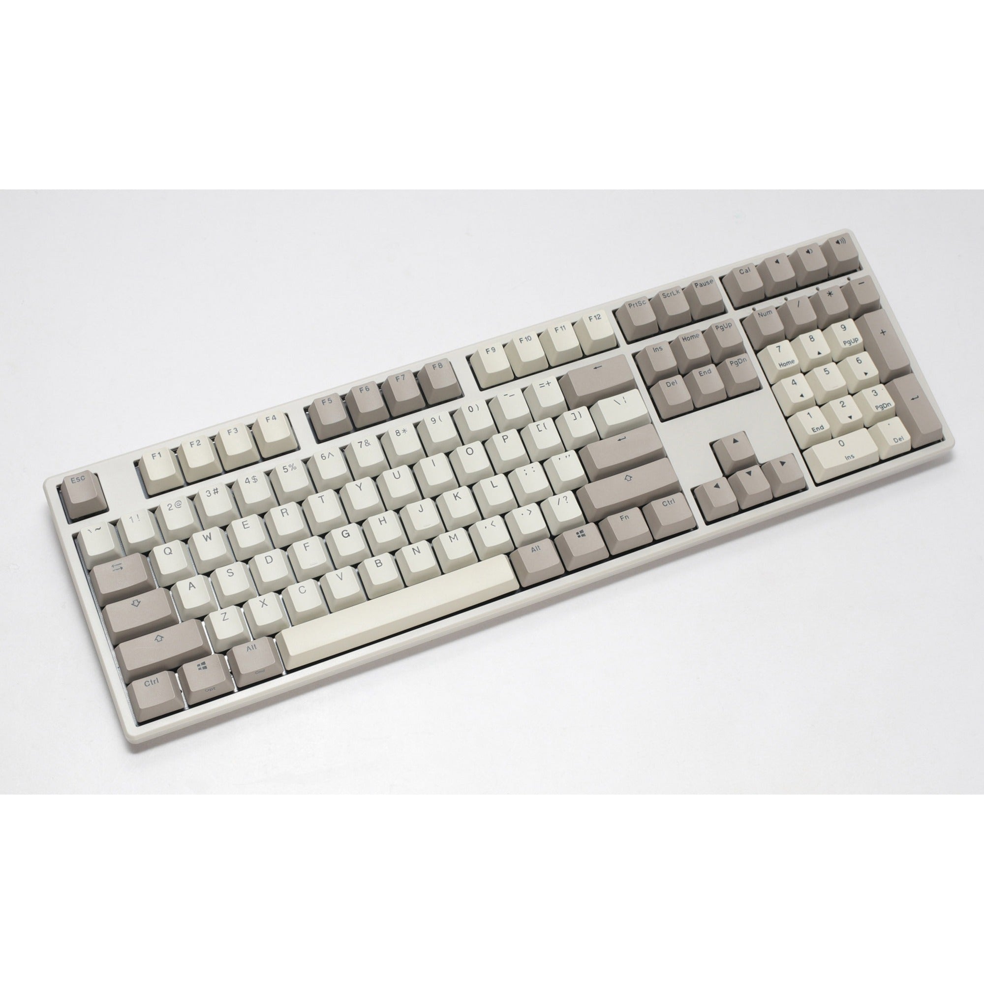 Ducky origin vintage, toetsenbord (grijs, us lay-out, cherry mx red, hot swap, pbt double-shot keycaps)