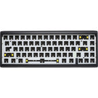 Ducky projectd tinker 65 met qmk via, toetsenbord (zwart wit, us lay-out, barebone. rgb led, hot-swappable, gasket mount, 65%)